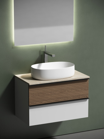 Столешница для ванной комнаты SANCOS  800х460 ,  TT80A2X